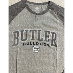 Butler Bulldogs Ragland Henley Shirt Mens Medium Gray Long Sleeve T-Shirt  NWOT